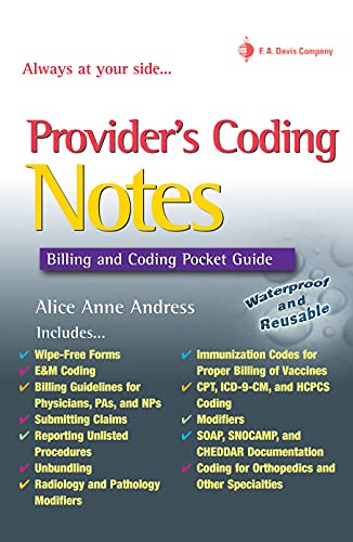 9780803617452: Provider's Coding Notes: Billing & Coding Pocket Guide (Davis's Notes)