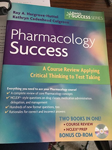 Stock image for Pharmacology Success: A Course Review Applying Critical Thinking to Test Taking (Davis's Success Series) for sale by Orion Tech