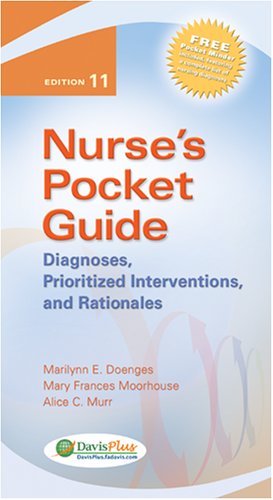 Beispielbild fr Nurse's Pocket Guide: Diagnoses, Prioritized Interventions, and Rationales (Nurses Pocket Guides) zum Verkauf von Books of the Smoky Mountains