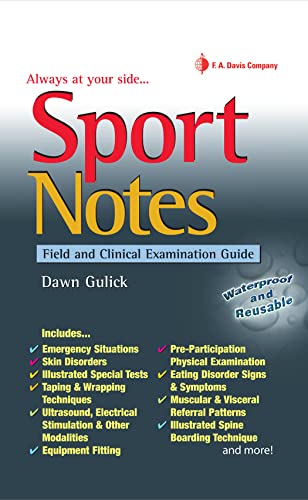 Stock image for Sport Notes: Field and Clinical Examination Guide for sale by Campbell Bookstore