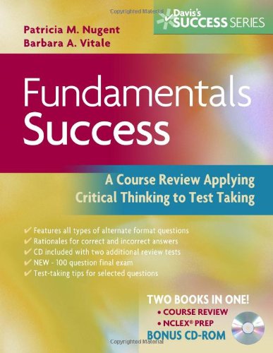 Stock image for Fundamentals Success: A Course Review Applying Critical Thinking to Test Taking, Second edition (Davis's Success): Two Books in One With Bonus CD-ROM for sale by SecondSale
