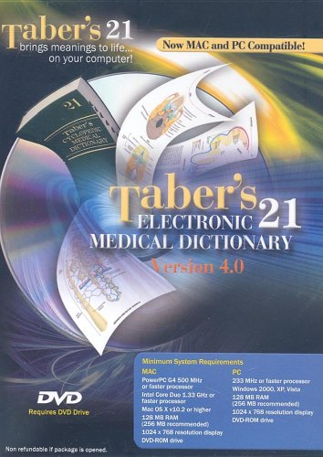 Taber's DVD-ROM Electronic Medical Dictionary v. 4.0 (9780803619456) by Venes MD MSJ, Donald