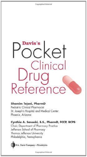 Beispielbild fr Davis's Pocket Clinical Drug Reference zum Verkauf von SecondSale