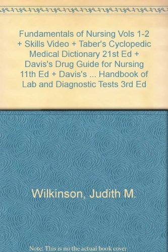 Stock image for Wilkinson: Pkg Skills Video, Fund of Nsg Vol 1 & 2, Tabers 21st, Deglin DG 11th w CD, VanLeeuwen Comp Hnbk Lab & Dx Tests 3rd for sale by Mispah books