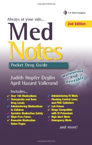 Stock image for MedNotes: Pocket Drug Guide (Davis's Notes) for sale by HPB-Red