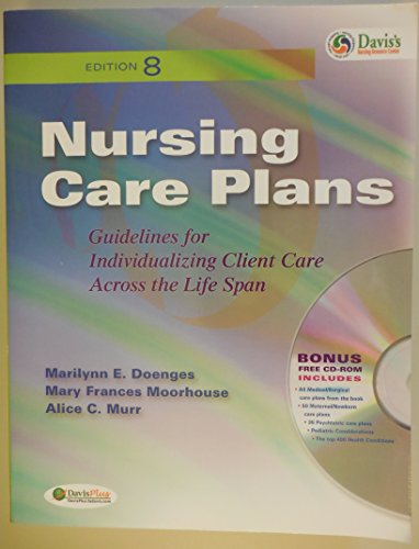 Imagen de archivo de Nursing Care Plans: Guidelines for Individualizing Client Care Across the Life Span (Nursing Care Plans (Doenges)) a la venta por HPB-Red