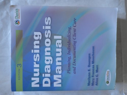 Imagen de archivo de Nursing Diagnosis Manual: Planning, Individualizing, and Documenting Client Care a la venta por dsmbooks