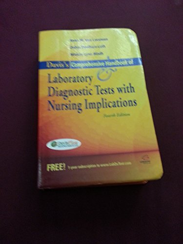 Beispielbild fr Davis's Comprehensive Handbook of Laboratory and Diagnostic Tests With Nursing Implications (Davis's Comprehensive Handbook of Laboratory & Diagnostic Tests W/ Nursing Implications) zum Verkauf von HPB-Red