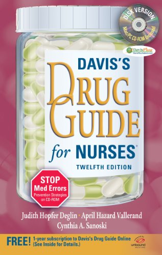 Imagen de archivo de Davis's Drug Guide for Nurses + Resource Kit CD-ROM a la venta por Better World Books