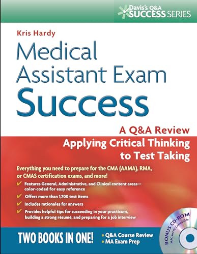 

Medical Assistant Exam Success: A Q&A Review Applying Critical Thinking to Test Taking [With CDROM]