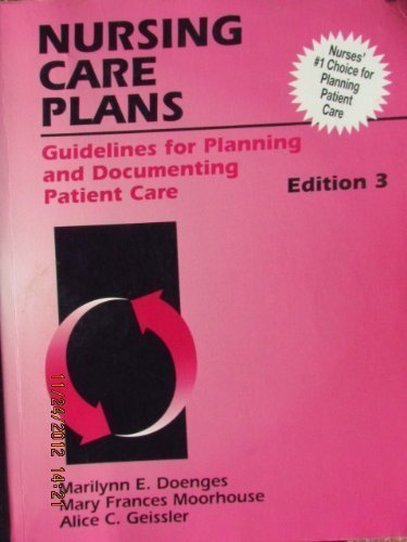 Stock image for Nursing Care Plans: Guidelines for Planning and Documenting Patient Care for sale by ThriftBooks-Atlanta