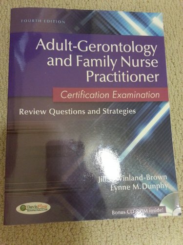 Imagen de archivo de Adult-Gerontology and Family Nurse Practitioner Certification Examination: Review Questions and Strategies a la venta por New Legacy Books