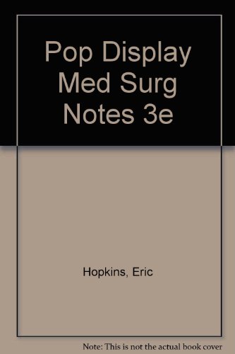 POP Display MedSurg Notes 3e (9780803627086) by Hopkins, Tracey; Davis, F. A.