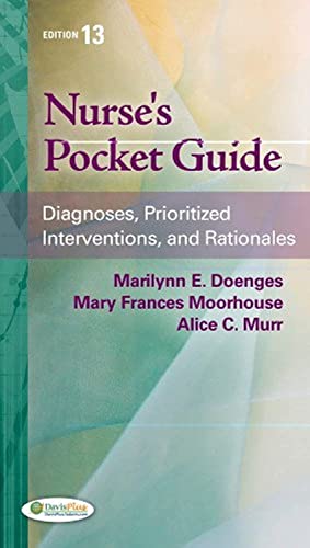 Beispielbild fr Nurse's Pocket Guide: Diagnoses, Prioritized Interventions and Rationales (Nurse's Pocket Guide: Diagnoses, Interventions & Rationales) zum Verkauf von Gulf Coast Books