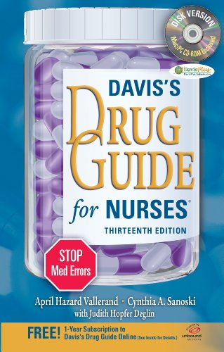 Stock image for Davis's Drug Guide for Nurses + Resource Kit CD-ROM (Davis's Drug Guide for Nurses (W/CD)) for sale by SecondSale