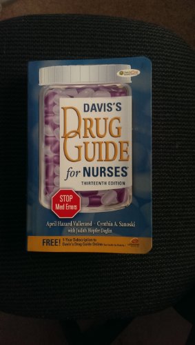 Imagen de archivo de Davis's Drug Guide for Nurses a la venta por Jenson Books Inc