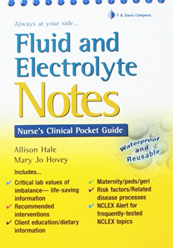 POP Display Fluid & Electrolyte Notes Bakers Dozen: Nurse's Clinical Pocket Guide (9780803629615) by F. A. Davis Allison Hale