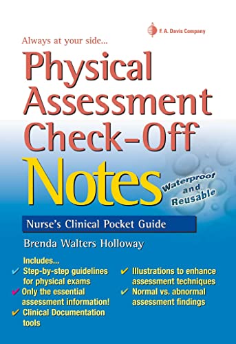 9780803629653: Physical Assessment Check-Off Notes (Nurse's Clinical Pocket Guides)