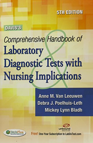 Stock image for Davis's Comprehensive Handbook of Laboratory and Diagnostic Tests With Nursing Implications (Davis's Comprehensive Handbook of Laboratory & Diagnostic Tests W/ Nursing Implications) for sale by Gulf Coast Books