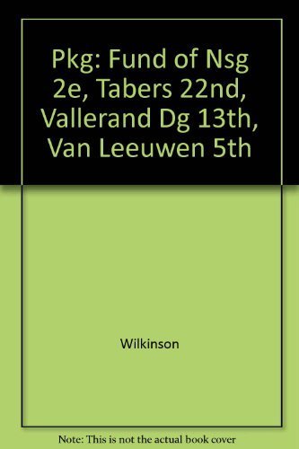 Pkg: Fund Of Nsg 2e, Tabers 22nd, Vallerand DG 13th, Van Leeuwen 5th (9780803637788) by Davis, F.A.