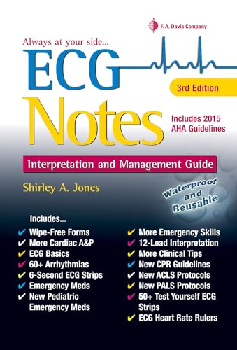 ECG Notes: Interpretation and Management Guide (9780803639300) by Jones MS Ed MHA MSN RN, Shirley A.