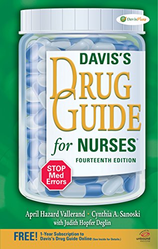 Imagen de archivo de Davis's Drug Guide for Nurses a la venta por SecondSale