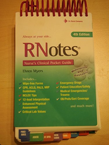 Stock image for RNotes?: Nurse's Clinical Pocket Guide for sale by Books of the Smoky Mountains