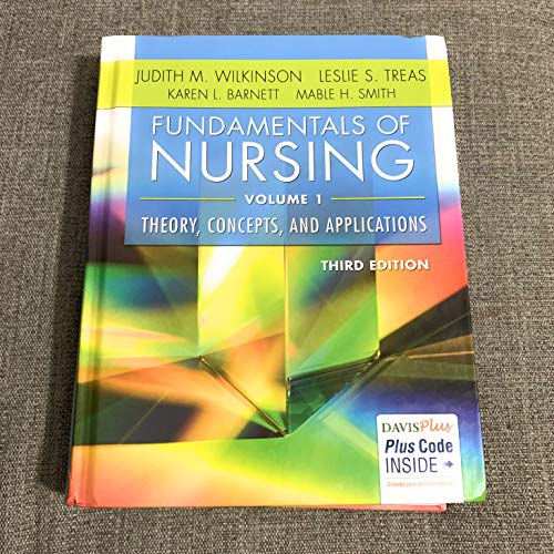 Imagen de archivo de Fundamentals of Nursing - Vol 1: Theory, Concepts, and Applications a la venta por Campus Bookstore