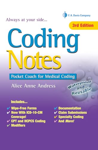 Stock image for Coding Notes: Pocket Coach for Medical Coding for sale by HPB-Red