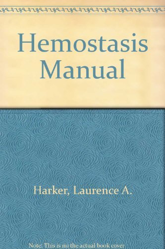 Stock image for Hemostasis Manual for sale by Better World Books