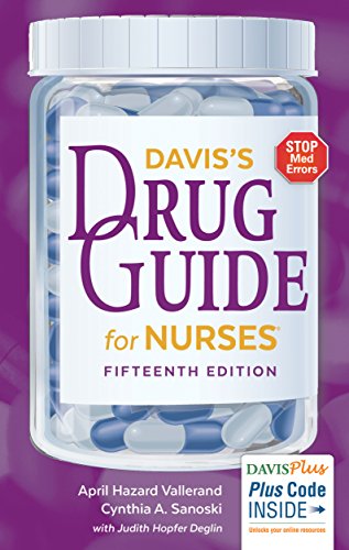 Imagen de archivo de Davis's Drug Guide for Nurses a la venta por SecondSale