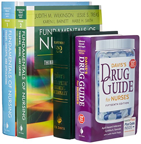 9780803657359: Pkg: Fund of Nsg Vol. 1 & 2 3e & RN Skills Videos Access Card 24-month access & Tabers 22e & Vallerand Drug Guide 15e