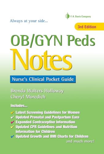 Beispielbild fr OB/GYN Peds Notes: Nurse's Clinical Pocket Guide zum Verkauf von BooksRun