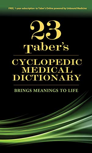 Imagen de archivo de Taber's Cyclopedic Medical Dictionary (Taber's Cyclopedic Medical Dictionary (Thumb Index Version)) a la venta por Half Price Books Inc.