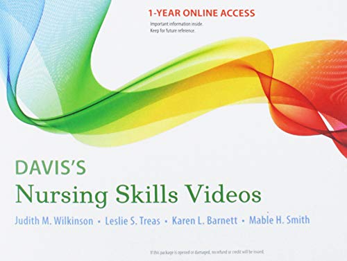 Imagen de archivo de Davis's Nursing Skills Videos: 12-month access a la venta por SecondSale