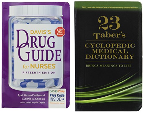 9780803660823: Pkg: Tabers 23e Index & Vallerand Drug Guide 15e