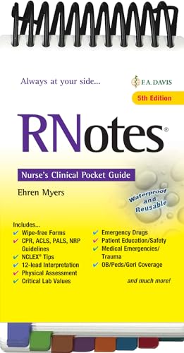 Stock image for RNotes: Nurse's Clinical Pocket Guide for sale by Jenson Books Inc