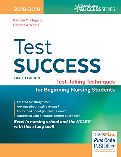 Beispielbild fr Test Success : Test-Taking Techniques for Beginning Nursing Students zum Verkauf von Better World Books