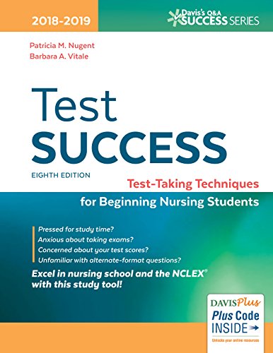 Stock image for Test Success: Test-Taking Techniques for Beginning Nursing Students (Davis's Q&A Success) for sale by SecondSale