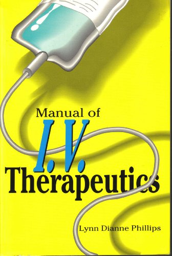 Beispielbild fr Manual of Intravenous Therapeutics zum Verkauf von ThriftBooks-Dallas