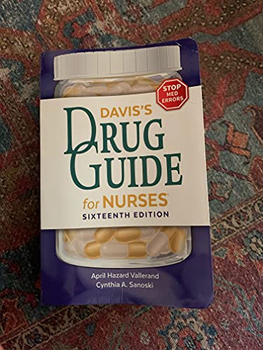 Imagen de archivo de Davis's Drug Guide for Nurses a la venta por KuleliBooks