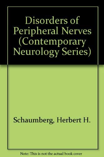 Beispielbild fr Disorders of Peripheral Nerves zum Verkauf von Better World Books: West