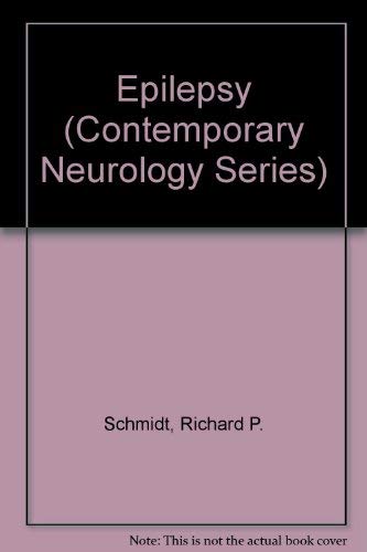 Stock image for Epilepsy (Contemporary Neurology Series) for sale by Buchpark