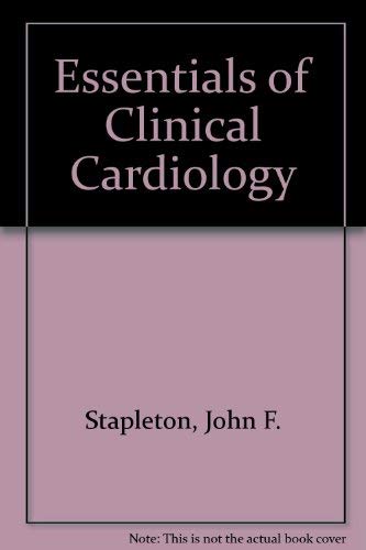 Stock image for Essentials of Clinical Cardiology for sale by HPB-Red