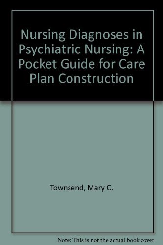 9780803685796: Nursing Diagnoses in Psychiatric Nursing: A Pocket Guide for Care Plan Construction
