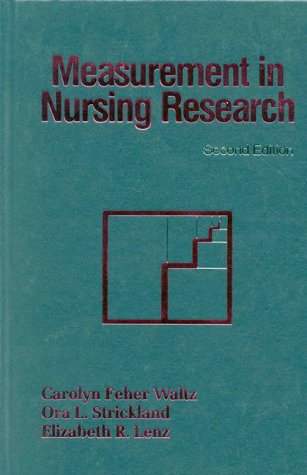 Stock image for Measurement in Nursing Research for sale by Phatpocket Limited