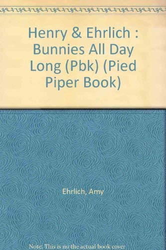 Imagen de archivo de Bunnies All Day Long (Pied Piper Book) a la venta por SecondSale