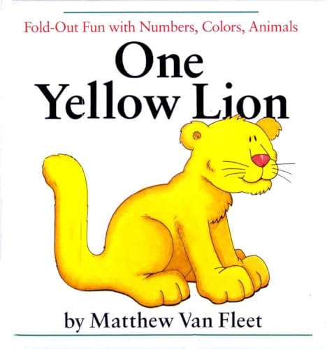 Beispielbild fr One Yellow Lion: Fold-Out Fun with Numbers, Colors, Animals zum Verkauf von Wonder Book