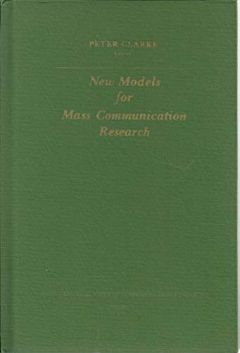 9780803902015: New Models for Communication Research: 002 (SAGE Series in Communication Research)