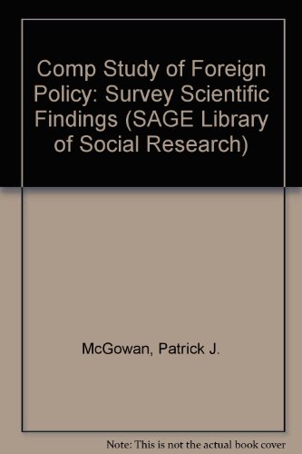 Beispielbild fr Comparative Study of Foreign Policy: Survey Scientific Findings (SAGE Library of Social Research) zum Verkauf von Asano Bookshop